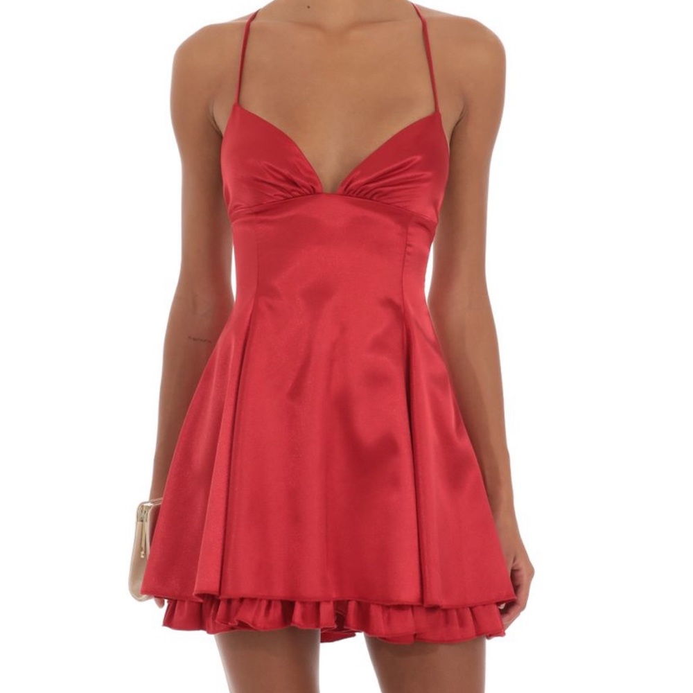 Lucy in the Sky Ambrosia Satin Flare Dress